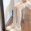 Meias Brancas Desejo Puro Meias Acima do Joelho Estilo JK Japonês Doces Meias Longas Brancas para Coxa Outono e Verão Meias Finas Altas Ins