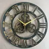 Nuevo Reloj de Pared Acrílico Simple Estilo Chino Reloj con Textura de Madera para Sala de Estar Decorativo Moda Reloj Silencioso
