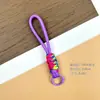 Llavero de Felpa Corta con Bloques de Color Dopamina al por Mayor para Mujer, Correa Universal para Bolso y Funda de Teléfono, Accesorio Decorativo