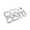 Molde Navideño de Acero Inoxidable para Galletas Juego de 10 Piezas Herramientas para Hornear de Halloween Molde de Pascua para Galletas Molde para Pastel