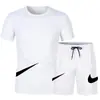 2026 Verano Nike Conjunto Casual de Pantalón Corto de Manga Corta para Hombre Malla Transpirable Conjunto Deportivo Fabricante Transfronterizo Venta al por Mayor