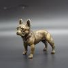 Cubo de perro pastor alemán con revestimiento de cobre, decoración de bronce microtallado, antiguo, hecho a mano, para oficina y hogar.