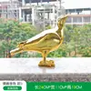 Adornos de Paloma Simulada Esculturas de Pájaros Animales Adornos Exteriores de Acero Inoxidable Imitación Cobre Decoraciones para Patio Jardín Interior