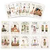 Compra directa transfronteriza de 18 tarjetas para aliviar la ansiedad de mujeres, consejos cálidos para calmar las emociones, tarjetas decorativas creativas escritas a mano