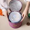 Lonchera Cilíndrica Aislada con Bolsa de Hielo Grande Engrosada de Papel Aluminio Bolsa para Almuerzo para Estudiante Trabajo Bolso Tote para Almuerzo Bolsa de Hielo