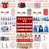 Nueva bolsa de regalo de Navidad, traje, calendario de adviento, cuenta regresiva, decoración, bolsa colgante, regalo, embalaje con cordón, bolsa pequeña de tela