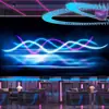 Caixa KTV imitação linha luminosa papel de parede tecnologia Sense Live estúdio parede de fundo tecido barra salão de dança luxo mural