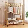 Perchero de pie para uso en dormitorio, almacenamiento para colgar ropa en casa, tendedero y perchero simple, colgador de ropa plegable para interiores, venta al por mayor