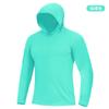 2025 Nueva Ropa de Protección Solar de Seda de Hielo Ropa de Pesca Anti-UV Camiseta con Capucha de Manga Larga para Hombre Ropa Fresca de Protección Solar Venta al por Mayor