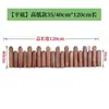 Valla de Madera Anticorrosiva Valla de Madera Maciza Carbonizada Valla Pequeña de Madera Decorativa para Exterior para Jardín de Flores de Patio, Huerto, Barandilla de Estacas de Madera