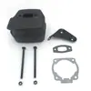 Husqvarna huswarner HUS50 51 55 conjunto de tubo de escape silenciador acessórios para motosserra