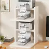 Soporte para Impresora de Recibos de Mensajería Pequeña de Escritorio, Estante de Almacenamiento de Papel Térmico con Código de Barras para Oficina, Soporte de Almacenamiento Multicapa