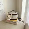 Bolso de Mujer Retro Color-Blocking 2026 Nuevo de Moda Lona Bolso de Mano Bolso de Hombro Versátil Casual Bolso Cruzado