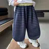 Calça masculina Q110, nova coleção de outono, calça lanterna casual e versátil estilo coreano, para usar na primavera e no outono, calça de moletom estilosa com perna afunilada