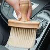 Cepillo de Limpieza Interior de Coche Mango de Madera Cepillo para Salida de Aire Acondicionado Cerdas Suaves Extendidas Cepillo para Limpieza de Espacios Interiores de Coche