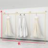 Tienda de Ropa Exhibidor de Hierro Forjado para Bodas Exhibidor de Pared Colgador Lateral Dorado Estante para Vestidos de Estudio Fotográfico