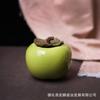 Todo va bien Tarro de Té de Caqui Cerámica Pequeño para el Hogar Caqui Caqui Ruyi Cerámica Regalo Logo Tarro de Té