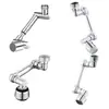 Brazo Robótico Grifo Universal Puede Girar y Extender el Caño para Lavabo Multifunción Conector Aireador Antisalpicaduras