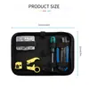 Kit de Crimpador Coaxial de Sete Níveis com Curso Ajustável, Funciona com Cabos RG6, RG11 e 75-7, Descascador Embutido e Cabeças Tipo F, Cabo Ergonômico, para Instaladores