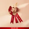 Set de Ramilletes de Dragón y Fénix para Miembros de la Familia, Broches para la Novia, el Novio, Padrinos, Damas de Honor, Padres, Flores de Solapa para Boda