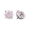 Jiangtai F136 Titanio Fondo Redondo Borde Dentado Rueda de la Fortuna Arete para Oreja Labret Cuerpo de Aleación de Titanio G23 Joyería para Piercing Stud para Hueso de la Oreja