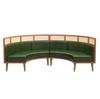 Sofá Personalizado em Forma de Arco Semicircular para Salões de Chá, Restaurantes, Cafeterias, Restaurantes de Churrasco e Hot Pot, e Quartos Privados de Hotel, com Espaço de Armazenamento