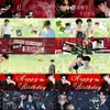 80 peças de marcadores de página de banner de aniversário de Tian Xuning, mercadoria original feita por fãs com os personagens Tian Lei e Zheng Peng, tema de milho doce