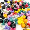 Cuentas sueltas de pintura acrílica para niños, divertidas y creativas, con tornillos, para hacer tú mismo, joyería hecha a mano, cadena para teléfono móvil, accesorios para colgar en bolsos