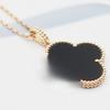 Colar V Trevo de Quatro Folhas Banhado a Ouro 18K Acessórios Femininos Versão Superior Madrepérola Branca Ouro Rosa Pingente Nicho Luxo Acessível