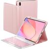 Funda Protectora para Tableta iPad A16 de 11 pulgadas, Funda de Cuero con Teclado Bluetooth de 10ª Generación de 10.9 pulgadas y Ranura para Lápiz