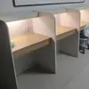 Escritorio de estudio, escritorio de aprendizaje inmersivo para preparación de posgrado, escritorio y silla de entrenamiento individual, escritorio con divisiones para preparación de exámenes, escritorio compartido para salas de estudio