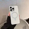 Capa Sem Moldura Magnética com Sensação de Pele Adequada para Apple iPhone 18 Pro Max, Novo Acabamento Fosco Magnético Forte Cor Gelo Nevoeiro
