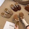 Zapatos Birkenstock de Encaje Casual para Uso Diario, Zapatillas, Ropa Exterior, Versátiles para Faldas, Suela Suave Nueva 2025, Suela Gruesa, Primavera y Otoño