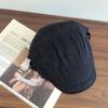 Gorra de estilo coreano retro de color sólido para las cuatro estaciones, gorra de cabeza grande, informal, combinable con todo, boina de tendencia para primavera y otoño.