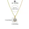 Aitong Jewelry Lujo Accesible Collar de Nicho Circonita Elegante Collar que No se Desvanece Perla de Gama Alta Collar Versátil Diario