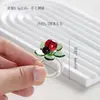 Zibo esmalte de color anillo giratorio mariposa de nicho Boshan vidrio de cristal joyería hecha a mano regalo red social al por mayor