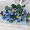 Colección de Flores Estilo Óleo: Margaritas Pequeñas, Violetas, Manzanillas, Decoración del Hogar, Accesorios para Arreglos Florales, Flores para Bodas