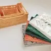Novedades Esenciales para Dormitorio: Cesta de Almacenamiento de Plástico para Cosméticos, Contenedor Plegable, Caja de Almacenamiento para Artículos Varios de Escritorio