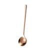 Colher de Aço Inoxidável 304 Estilo Coreano Colher para Comida Ocidental Cabo Longo Espessada Utensílio de Mesa Colher para Comer Cozinha Doméstica Colher de Sopa