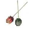 Flor Artificial Cardo Nórdico arreglo floral estilo europeo con material floral decoración de sala de estar en la tienda decoración suave Pelo de Fénix Flor Rey Cardo flor artificial