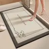 Tapete de chão vaso sanitário terra de diatomáceas banheiro ins pés secos antiderrapante banheiro vaso sanitário absorção de água porta do vaso sanitário lama velocidade