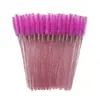 Herramientas de Belleza: Cepillo Rizador de Cejas en Espiral, Cepillo de Cristal, Cepillo para Pestañas, Cepillo Portátil Desechable de Colores