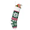 Nuevos Calcetines Decorativos de Navidad Tejidos con 12 Diseños Calcetines de Regalo Calcetín de Lana de Reno Colgante Calcetín de Navidad Jacquard