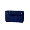 Bolsa de Maquillaje de Fieltro Engrosado, Bolsa Plegable de Almacenamiento con Botón a Presión Personalizable, Bolsa Interior Multicompartimento, Stock Listo del Fabricante con Impresión de Logo