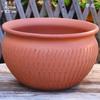Pote Grande Queimado de Vegetais de Cerâmica Vermelha Vintage Feito à Mão Vaso de Flores Carnudas Cerâmica Grossa Pote Grande de Rosa Cerâmica Vaso Alto para Plantas Verdes Bougainvillea