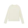 Camiseta Gola Alta Redonda Pudding Haru Girls 2025 Outono e Inverno Nova Cor Lisa Versátil Infantil Gola Alta Meia Manga Camiseta Básica