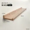 Estante de Pared de Madera Maciza para Sala de Estar, Comedor, Dormitorio, Estante Decorativo para Pared de Fondo Montado en la Pared, Estante Recto para Uñas