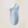 Calcetines de Verano Cortos para Mujer Calcetines Cortos para Mujer Calcetines de Algodón Desodorantes Calcetines Tipo Barco Tela de Oso Calcetines Blancos para Primavera y Otoño Calcetines para Mujer
