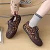 Zapatos de Entrenamiento Alemanes Estilo Retro con Cordones Bloques de Color Piel Genuina Zapatos de Mujer 2026 Otoño Nuevos Versátiles Deportivos Casuales Zapatos Forrest Gump