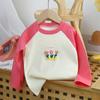 Camiseta de manga larga de algodón para niños, otoño, nueva, ropa para niños, ropa interior, ropa para niñas, camiseta interior, ropa para niños al por mayor